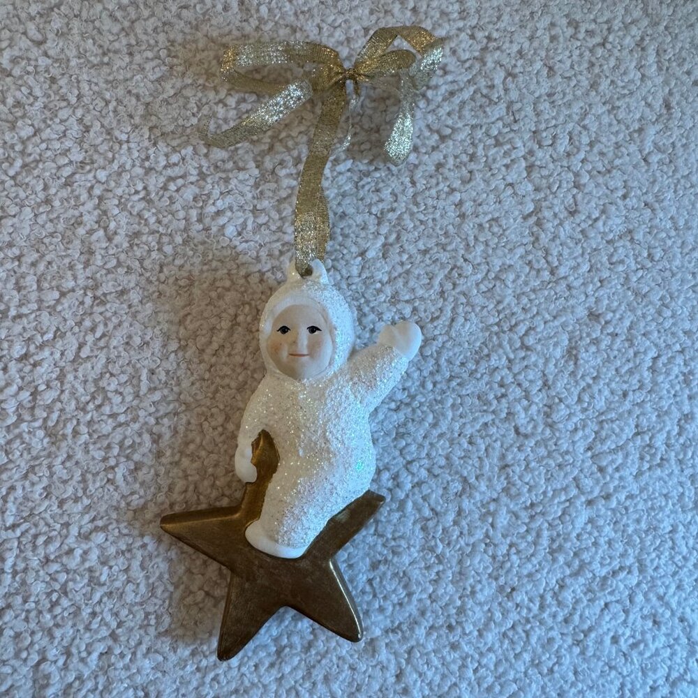 Vintage Snowbaby Star Ornament - A